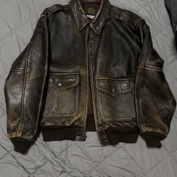 Avirex a2 빈티지 가죽자켓