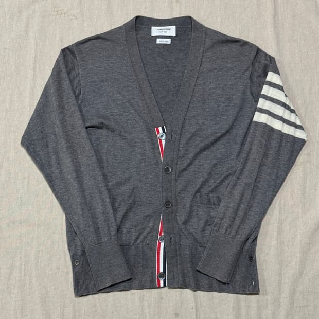톰브라운 그레이 울 가디건 2