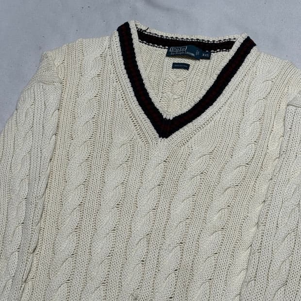 XXL 폴로랄프로렌 크리켓 케이블 니트