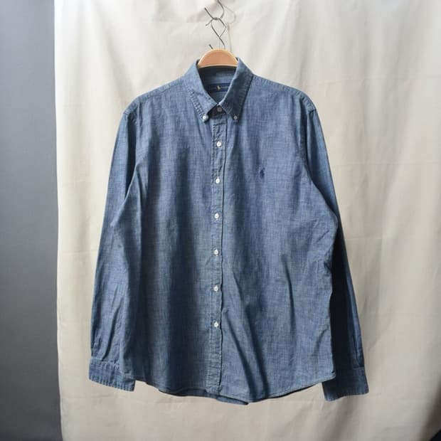 폴로 랄프로렌 삼브레이 데님 셔츠 XXL M0120