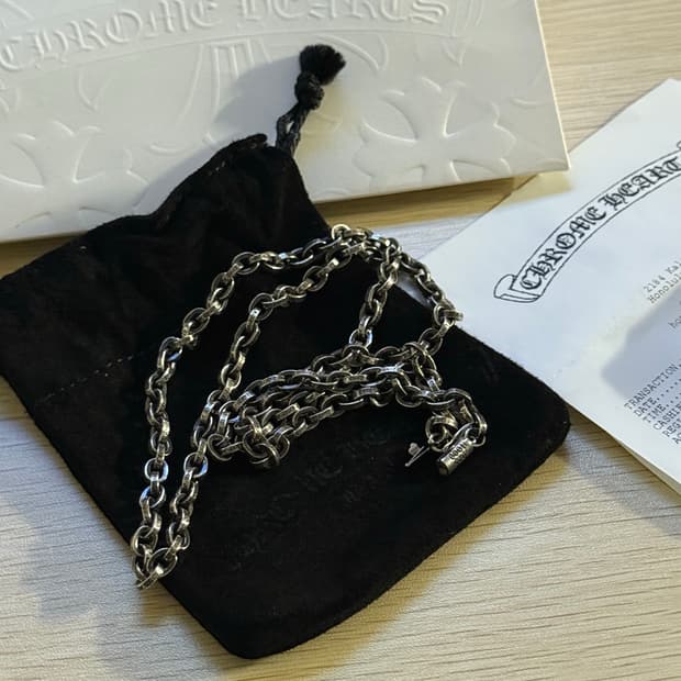 크롬하츠 스몰 페이퍼체인 24 , 미사용 풀구성 판매