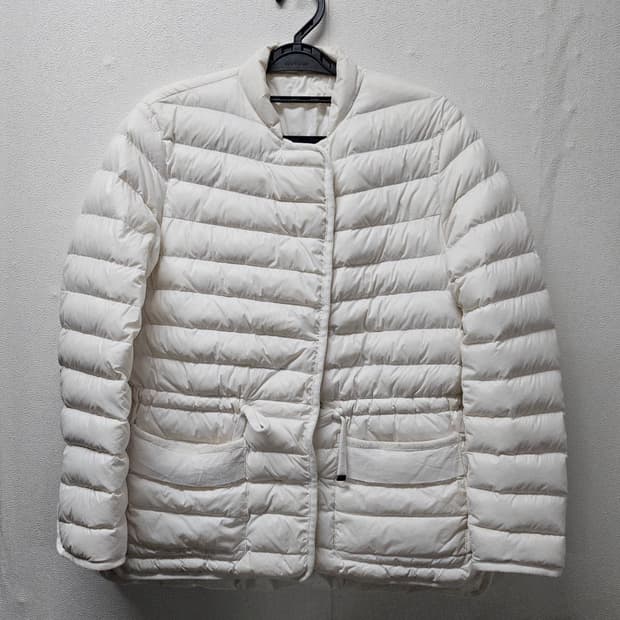 화이트 경량 다운 패딩 자켓  M