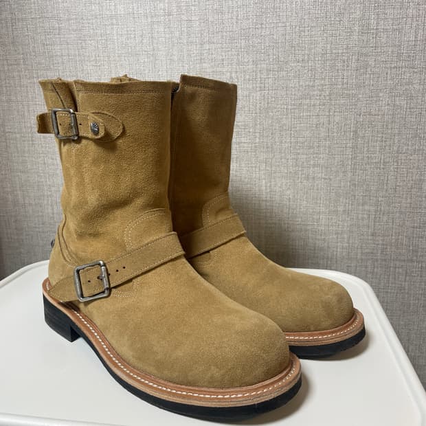 로맨틱무브 스웨이드 엔지니어부츠