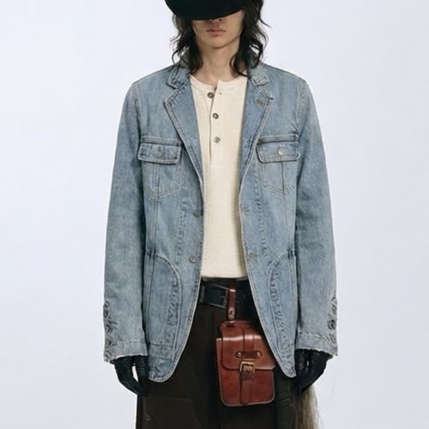 돌체앤가바나 데님 블레이저 자켓 