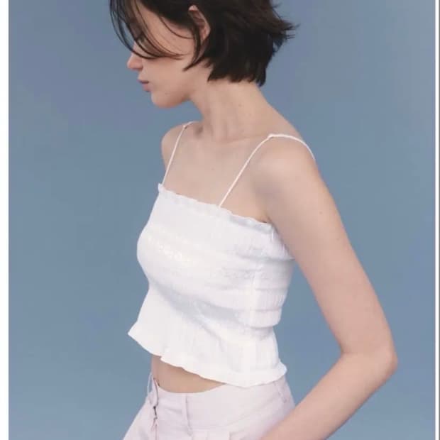 타낫 T/T Glossy tube top (white)