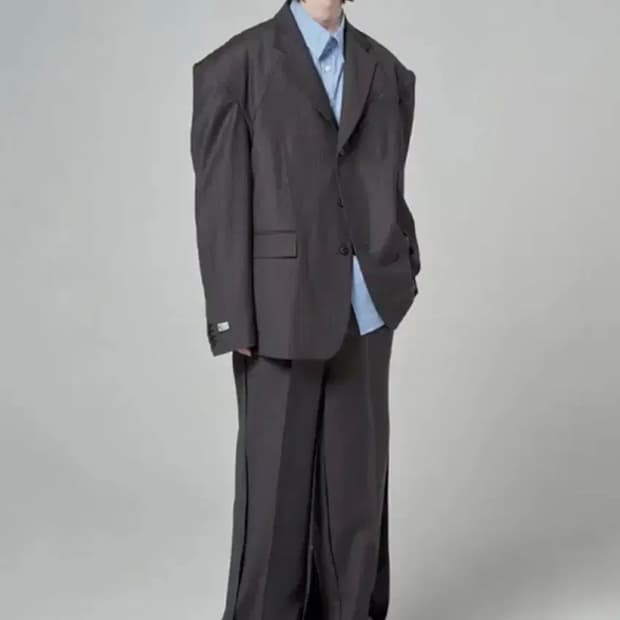 [2] CSC 브라운 체크 블레이저 셋업 판매합니다.