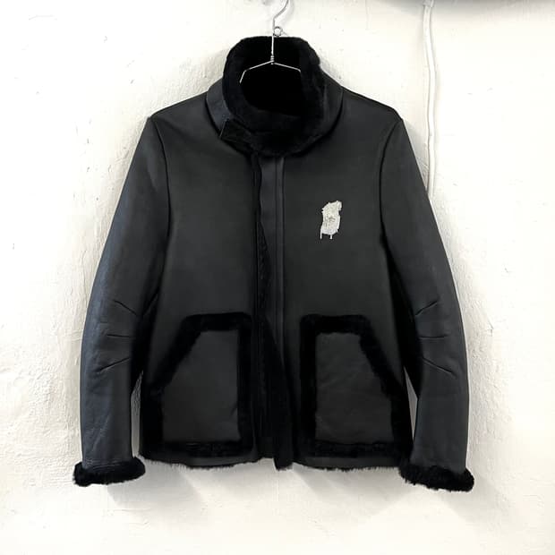 언더커버 비즈 컬렉션 시어링 무스탕 자켓