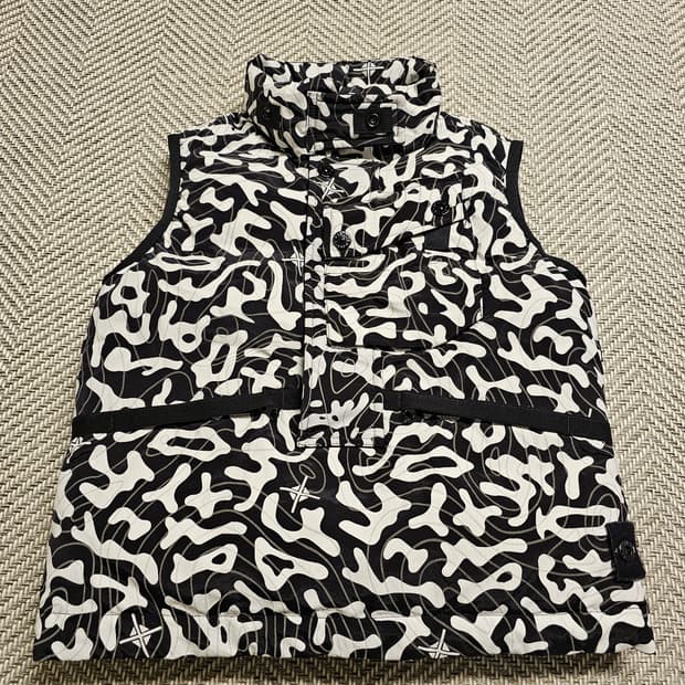 스톤아일랜드 주니어 리플렉티브 패딩 아노락 6Y