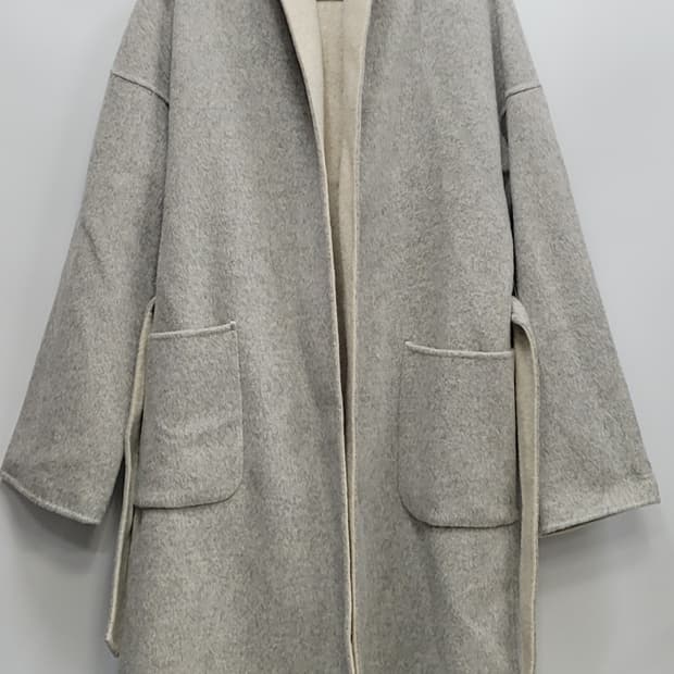 ES MODISH 핸드메이드 울 100% 빅후드 코트 / 여 FREE
