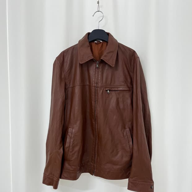 piccini lampo zipper leather jacket