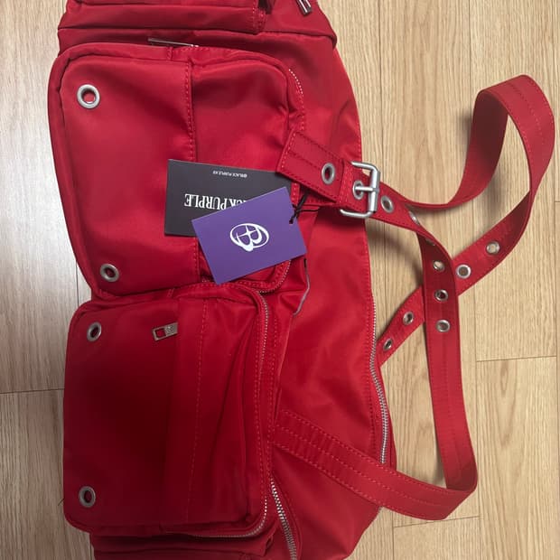 블랙퍼플 오버로드 카고백 레드