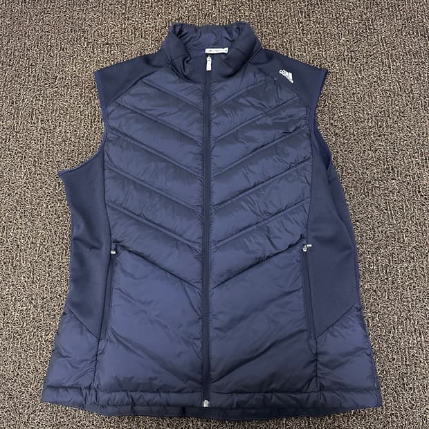아디다스 골프 구스다운 패딩 조끼 네이비 105(XL)