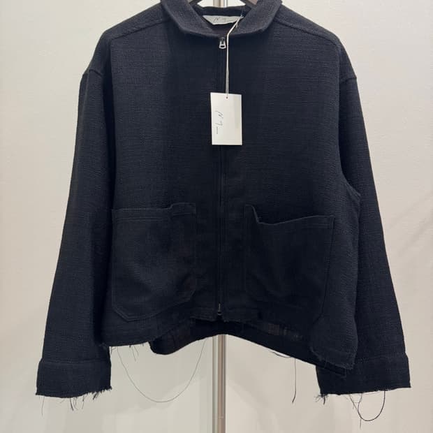 안셀름 24aw 트위드 집업 자켓