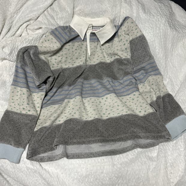 STRIPE PATCHWORK PK LONG SLEEVE (GREY)