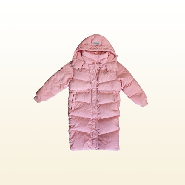 MLB 핑크 롱패딩