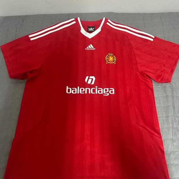[2] 발렌시아가 아디다스 사커 풋볼 반팔 티셔츠 레드