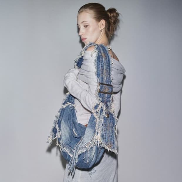스컬프터 디스트로이드 데님 더플백Destroyed Denim Bag Vi
