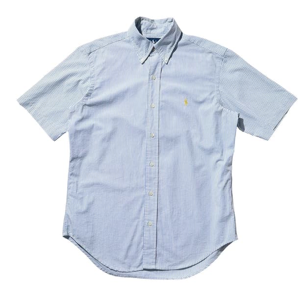 폴로 랄프로렌 시어서커 스트라이프 반팔 셔츠