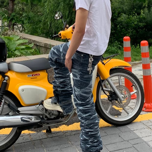 써저리 윤슬 더블진 블루 S