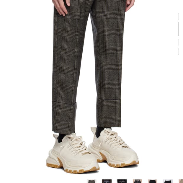 [새상품] 우영미 그레이 턴업 슬렉스 50