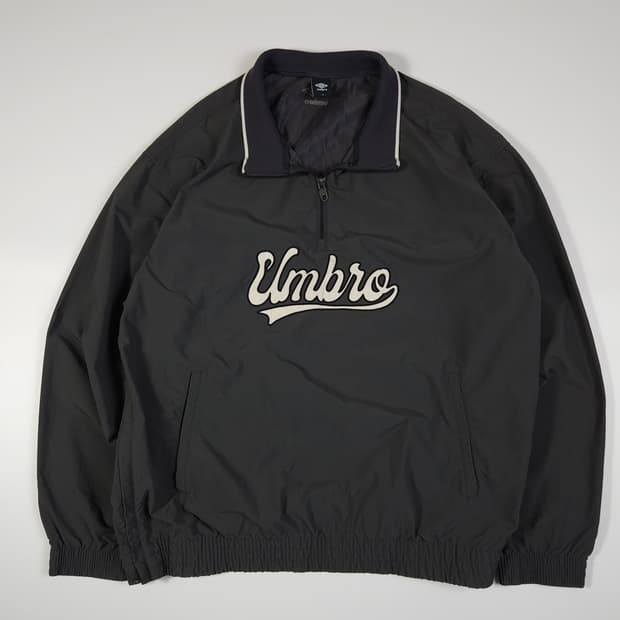 엄브로 빅로고 아노락 바람막이 