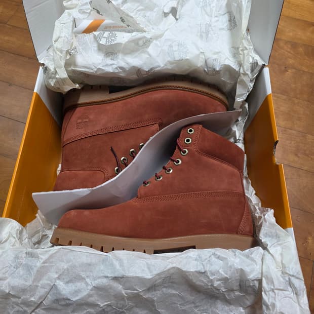 팀버랜드 6인치 프리미엄 다크레드 신품(8W 265)