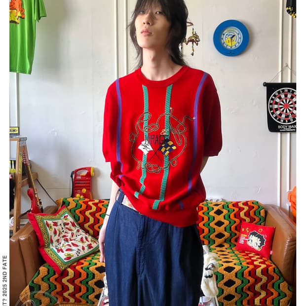 80s-90s GRAN SIGNORI 1/2 Old Summer Knit