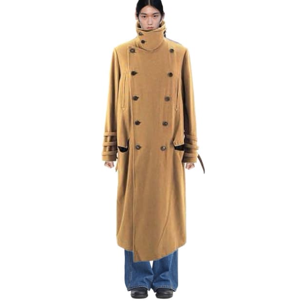 Bed J.W. Ford  2017 FW 더블 브레스트 넥커프  롱 코트