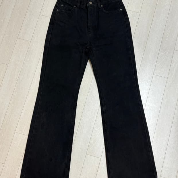 라메레이 세미 부츠컷 데님 팬츠 블랙 s