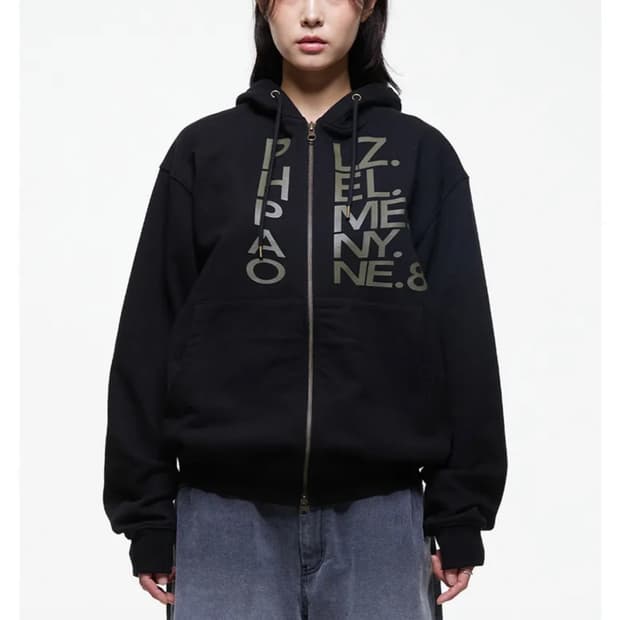 더콜디스트모먼트 후드 집업