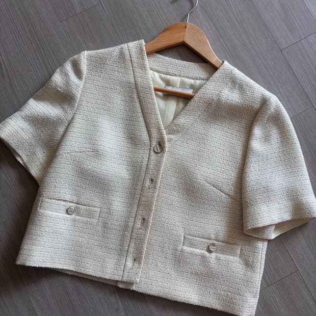 쉬즈미스 여름 트위드자켓 55사이즈