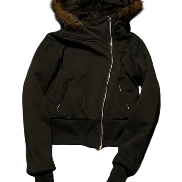 Fur hood zipup