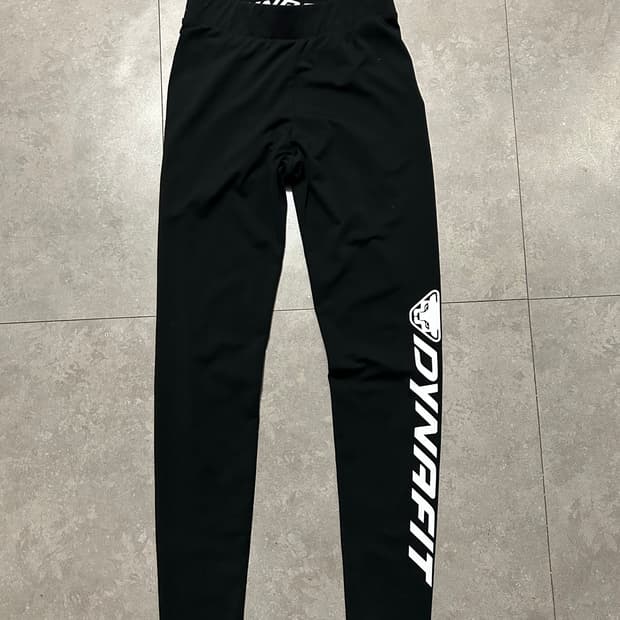 다이나핏  블랙  로고스펠아웃 타이즈 레깅스 44size  