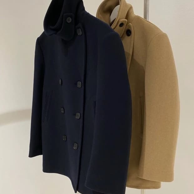 위아 링고 피코트 네이비(안감 누빔)