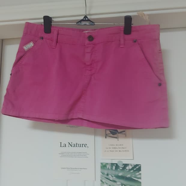 핑크 y2k 펑키 치마 스커트 