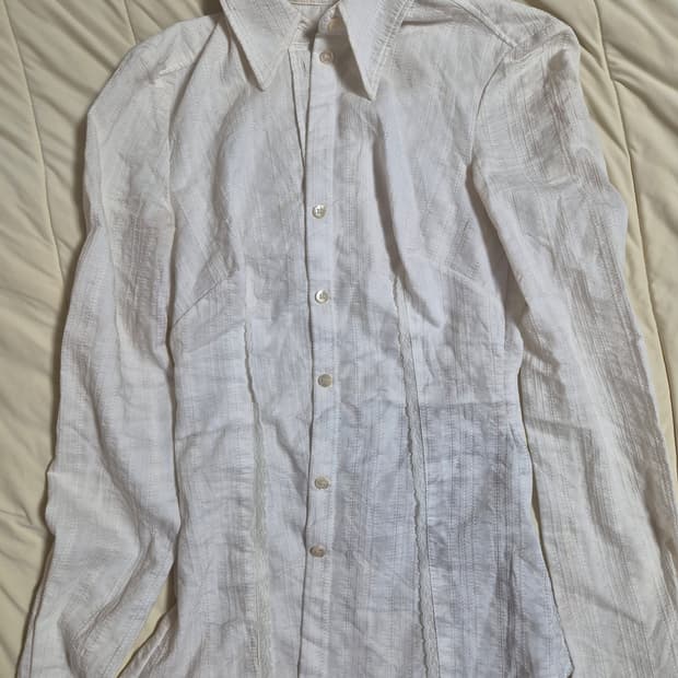 돌체앤가바나 레이스 디테일 셔츠