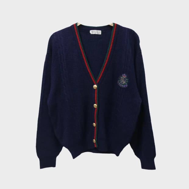 MARIAGE 프레피룩 울 혼방 니트 가디건 62256