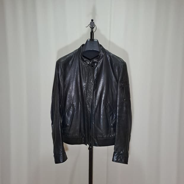 (택포) 솔리드옴므 양가죽 싱글 마원 자켓 B307