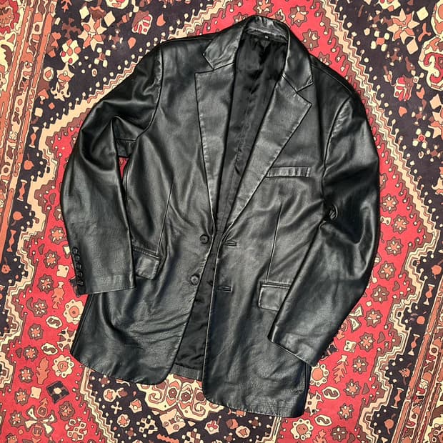 ( XL-2X ) 가죽마이 가죽자켓 레더자켓 아메카지 가죽카코트 블레이저