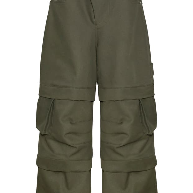 2 3 카미엔 타이탄 배기 팬츠 카키