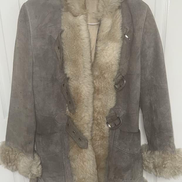 스웨이드 퍼자켓