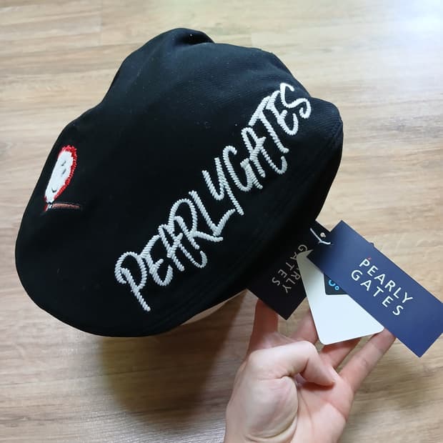 택붙은 미사용 PG PEARLY GATEES 파리게이츠 헌팅캡 골프 모자