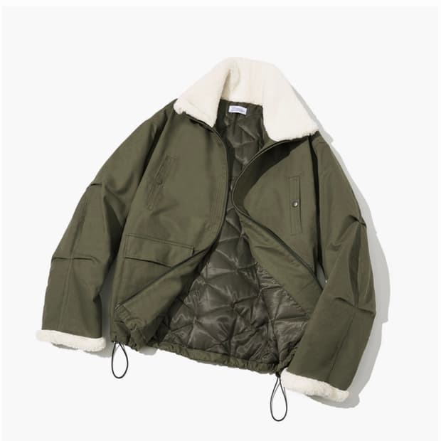 파르티멘토 3M 신슐레이트 보아 플리스 무톤 자켓 카키 M