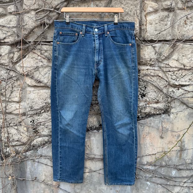 리바이스 빈티지 505 워싱 데님 팬츠 34/32