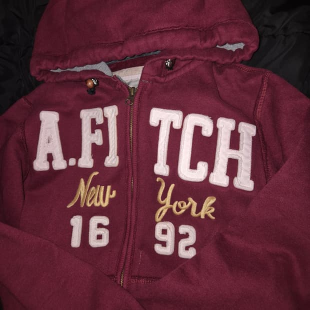 아베 버건디 연핑크 후드집업 M