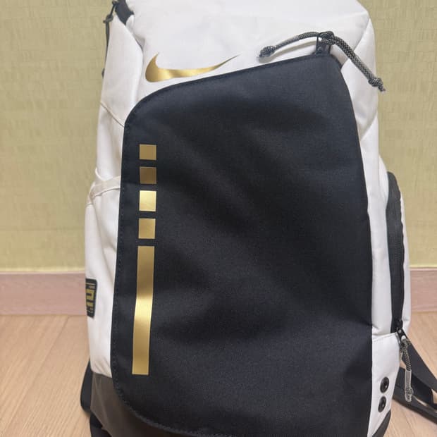 나이키 훕스 엘리트 백팩 화이트 블랙