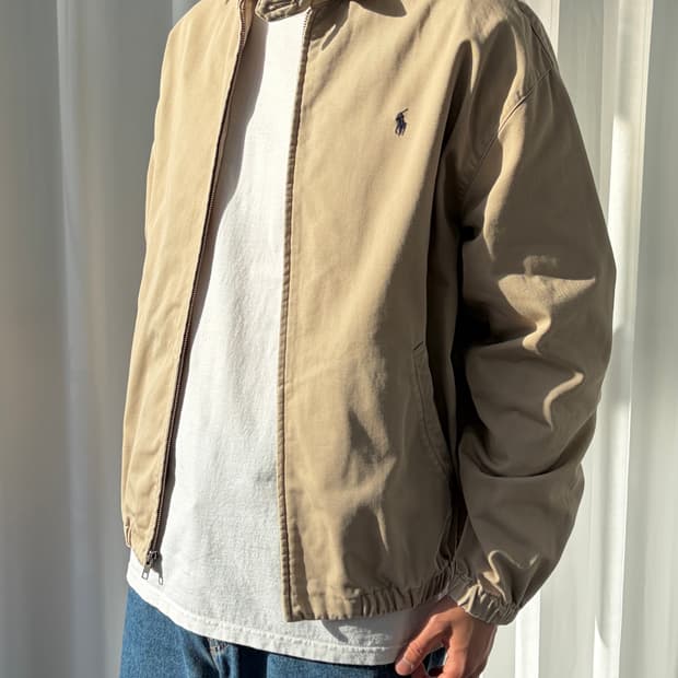 [L]폴로 랄프로렌 베이지 블루종 스윙톱 자켓