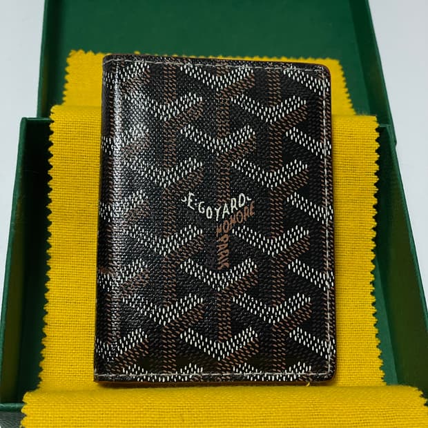 (정품) 고야드 생마르크 카드 홀더 블랙 탄
