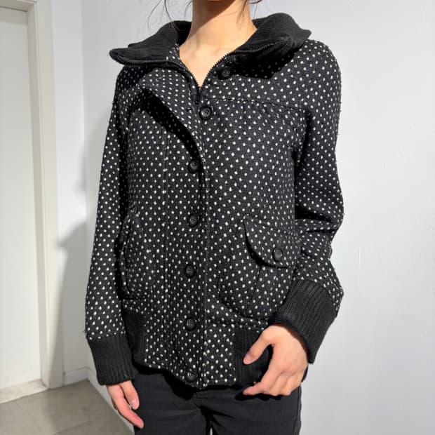 cynthia 포켓 도트 자켓 