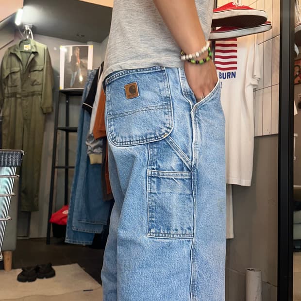 00’s Carhartt washed work denim pants